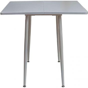 Mesa multiusos plegable Amaia de diseño en color blanco de 75x79x79 cm