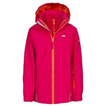 Trespass Rockcliff - Chaqueta impermeable para niño, Unisex niños, cazadora impermeable, UCJK3IM20002_RAS9/10, frambuesa, FR : L