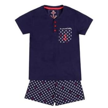 Pijama Infantil La Vida Es Bella Marino Admas Manga Corta