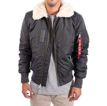Alpha Industries Injector III Bomber Jacket - Greyblack, 2XL