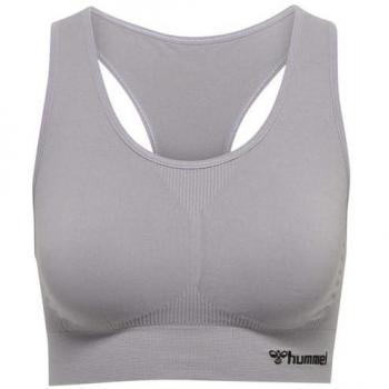 Sujetador Deportivo Sin Costuras Hummel Tif Gris M Mujer