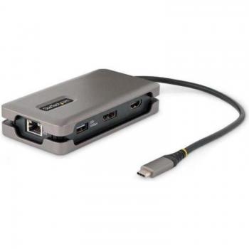 StarTech.com USB-C Multiport Adapter with 4K 60Hz HDMI/DP, 3-Port USB Hub, 100W Power Delivery Pass-Through, GbE, Travel Mini Docking Station w/ Charging