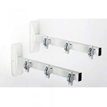 SECATOT Tendedero DE PARED CON 6 POLEAS, Blanco CON CUERDA INCLUIDA DE 30 MTS.
