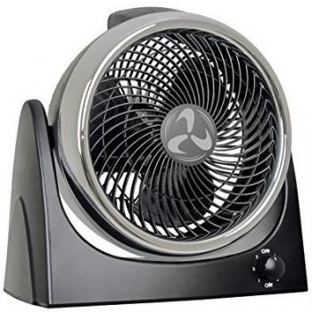 CasaFan Airos Circulate SW  67892 - Ventilador de mesa, Negro y Cromo