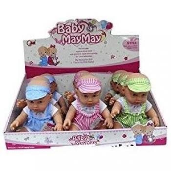 BabyMayMay muñeco bebé de 30cm con 6 Sonidos Diferentes. Precio la Unidad - Modelo Color Aleatorio