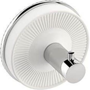 EQUILIBRIUM COLGADOR BLANCO MATE-CROMO