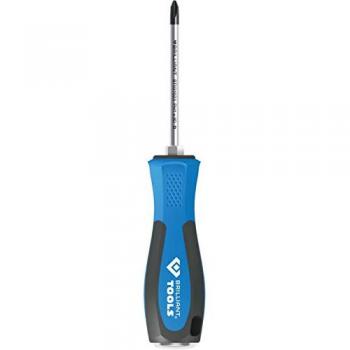 Destornillador de estrella con tapa protectora de impactos Brilliant Tools, PH1 x 80 mm, modelo BT031023