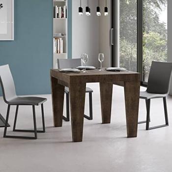 Mesa extensible Spimbo 90x90/246 cm Nogal