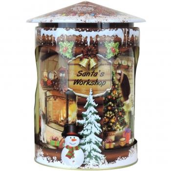 Grandma Wild's - Musical Rotating Santa's Workshop Tin - 300g