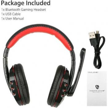 Auriculares Gamer Inalámbricos Bluetooth V8 3D Estéreo con Micrófono para PC y Móvil