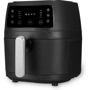 Freidora de Aire DAM 8L 1400W Táctil con 6 Programas de Cocinado y Rejilla Antiadherente Negra