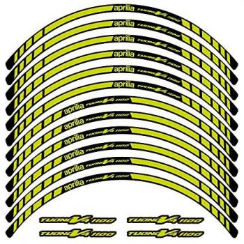 Kit de Pegatinas Compatibles con Llantas de Moto Aprilia Tuono V4 1100