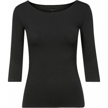 Marc Cain Women's Ultra-Soft Black Long Sleeve T-Shirt Size 36