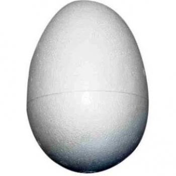 Huevos de Poliestireno, H: 12 cm, Blancos, 25 unidades