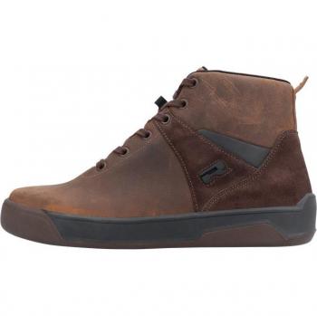 Botas de Moto Richa Travis WP Marrón Oscuro - Impermeables, Talla 42