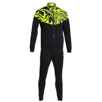 Chándal Joma Lion II Hombre/Niño Negro Amarillo Flúor 103771 Confortable