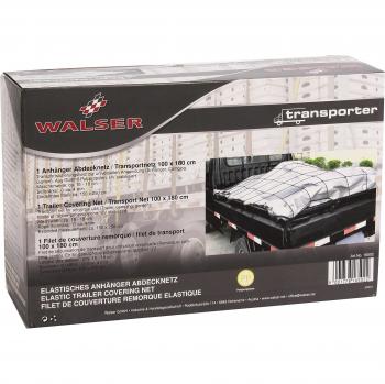 Walser Red de Transporte 100x180cm, Red elástica de sujeción de Carga, Red para remolques de 4mm de Espesor, Red de Equipaje para remolques
