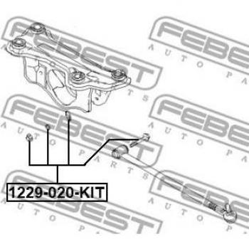 Tornillo corrector de inclinación FEBEST 1229-020-KIT - Camber Correction Screw, Kit completo para ajuste de la inclinación en vehículos, fabricado con materiales de alta calidad para mayor durabilidad y resistencia al desgaste,