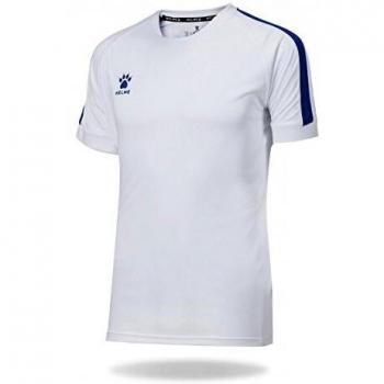 KELME Global Camiseta Fútbol, Niños, Blanco, M