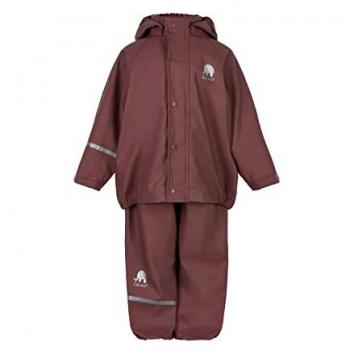 Conjunto Impermeable Celavi de Manga Larga Básico para Niños, Color Marrón