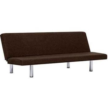 SengentoStyle Slaapbank polyester taupe
