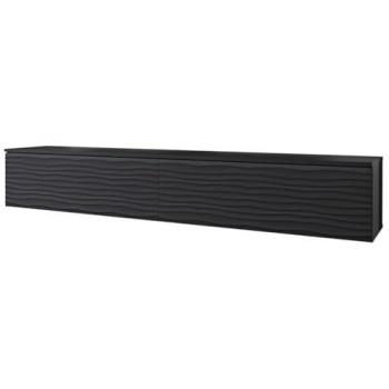 Mueble TV Sarasota 164, Grafito y Negro, 180x30x33cm, Moderno MDF