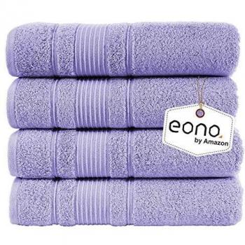 Eono by Amazon, Juego de 4 Piezas de Toallas de baño