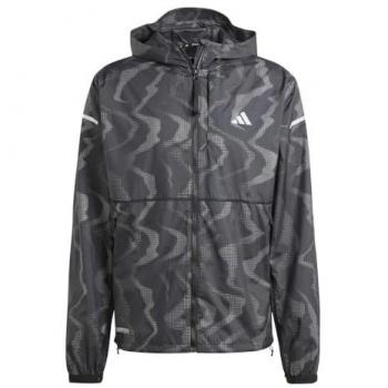 Adidas Ultimate Wind.RDY Waterproof Running Jacket for Men - Black - Size XXL