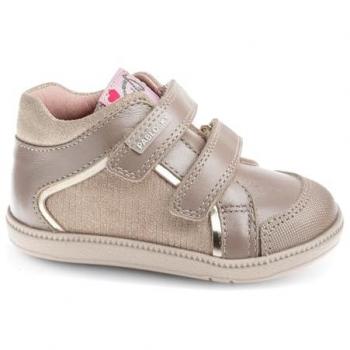 Pablosky - Botas de bebé niña de piel con cierre adherente
