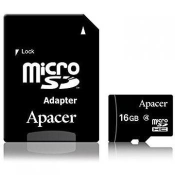 Apacer 16GB microSDHC Dual Card Memoria Flash SDHC - Tarjeta de Memoria