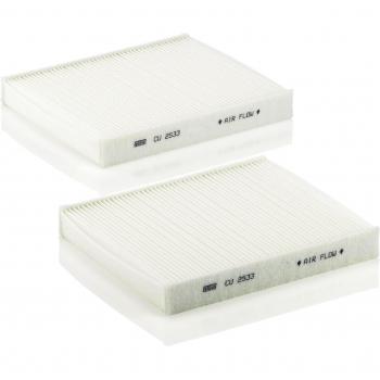 Original MANN-FILTER Filtro de habitáculo CU 2533-2 – Paquete de filtros de habitáculo