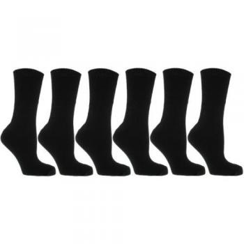 Zest de calcetines térmicos para mujer, talla 37-41, negro, 6 pares