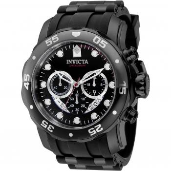 Reloj de pulsera Invicta Pro Diver 37231, correa negra, dial metálico rojo y negro, para hombre
