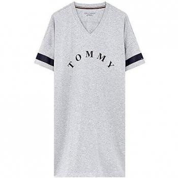 Tommy Hilfiger Vn Dress SS Albornoz, Gris, X-Small