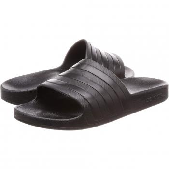 Adidas Adilette Aqua Slides, Size: UK 8, Colour: Black/Black/Black