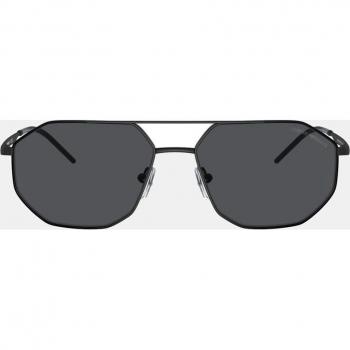 Emporio Armani EA2147 300187 Men's Geometric Black Sunglasses Size 58