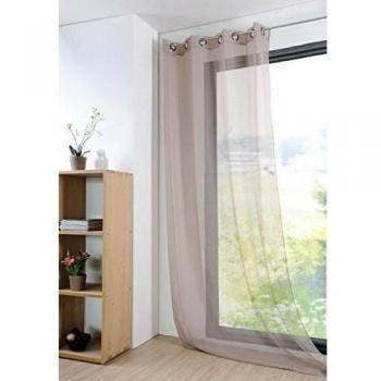 Lovely Casa Monna R61697001VL - Visillo de poliéster, 135 x 260 cm, 100% poliéster, lino, 135x260x cm