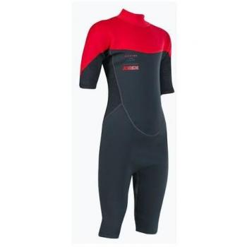 Traje neopreno Jobe Boston manga corta negro rojo infantil 2 mm con cremallera trasera