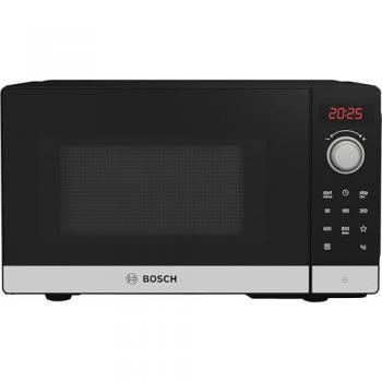 Microondas Bosch Serie 2 FFL023MS2F, 20L, 800W, Libre colocación, Negro