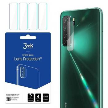 Protector de Lente 3MK para Huawei P40 Lite 5G - Pack de 4 Filtros de Protección para Cámara