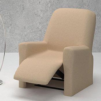 Funda de Sillón Relax Completo Elástica Modelo ARUCAS, Color BEIGE C/2, Medida 70-100cm