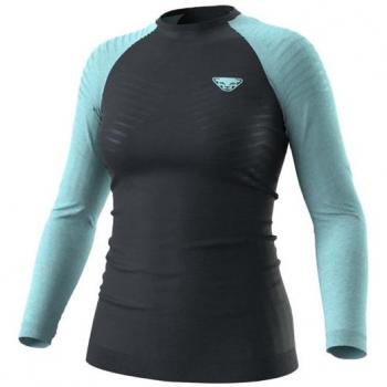 Camiseta interior Dynafit Tour Light Merino manga larga azul noche mujer - L