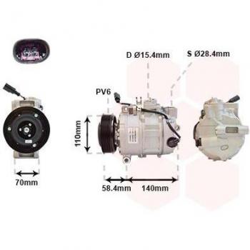 Compresor de aire acondicionado VAN WEZEL 5800K265