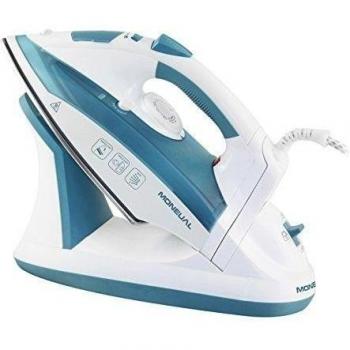Moneual MI-120 - Plancha de vapor, color blanco y azul