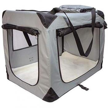 @Pet Transportín para Perros Nylon Dimensiones 90x61x65 cm Color Gris 11074