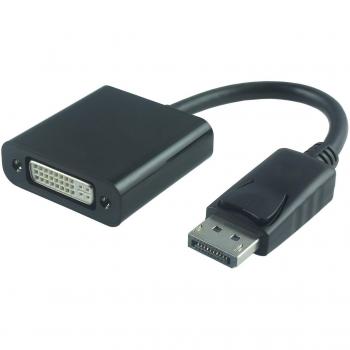 MicroConnect DPDVI015 - Adaptador de cable de vídeo DisplayPort a DVI-I 0,15 m Negro
