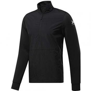 Reebok TS Qzip Layering 6Mo Sudadera, Hombre, Negro, M