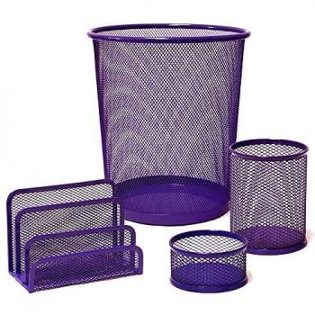 Plus Office CQU-3172-PU - Set de escritorio, color morado