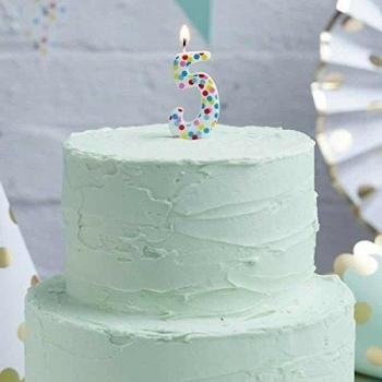Pick and Mix - Polka Dot Candle Number 5