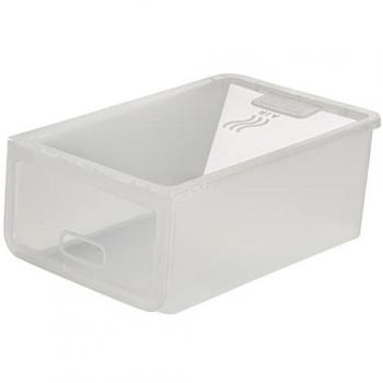 Zapatero Transparente de Plástico con Sistema de Ventilación, Organizador de Zapatos para Armario y Vestidor, 36 x 26 x 14 cm